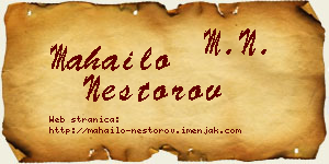 Mahailo Nestorov vizit kartica
